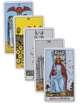 НАБОР КЛАССИЧЕСКИХ КАРТ ТАРО Всадник ТАРО 78 ШТ. КАРТЫ ГАДАНИЯ