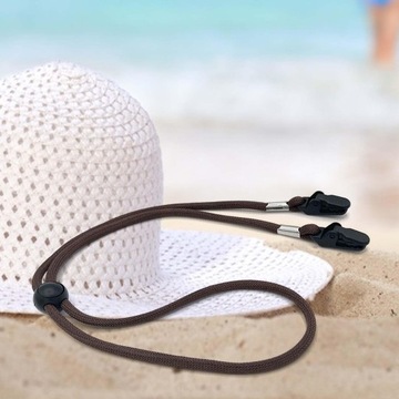 Зажимы для ремня для шляпы Ремень для шляпы на подбородке Бег Пляжный кофе