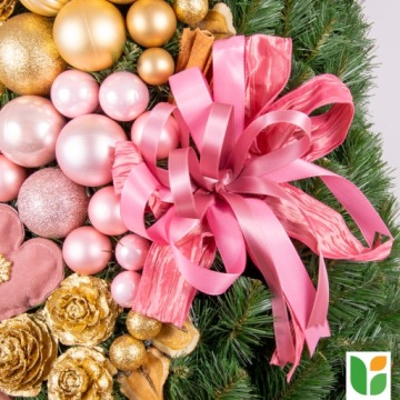 Искусственная декорированная плотная елка премиум-класса 160 см.