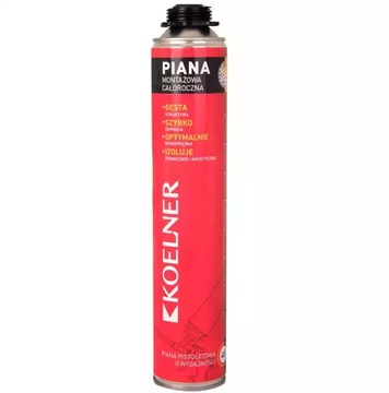 KOELNER PIANA PIANKA PISTOLETOWA MONTAŻOWA CAŁOROCZNA NISKOPRĘŻNA 750ml