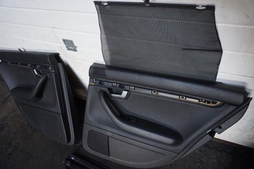 Audi A4 B6 B7 Обивка дверей, кожа, черные рулонные шторы, рулонные шторы Kombi