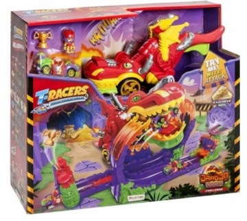 Zestaw z Wyrzutnią T-Racers Dragon Loop Magic Box