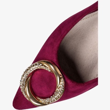 ТУФЛИ С МОДНЫМ ДЕКОРАТОМ, ОКОНЧАТЕЛЬНЫЙ КАБЛУК, ВЫСОКИЙ КАБЛУК НОВИНКА 37