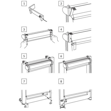 НОЧЬ ДЕНЬ РОЛЬСТАВНИ 58,5X140 СМ РАЗМЕР ЛЕДА