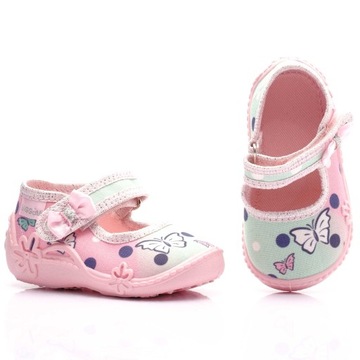 VIGGAMI KAPCIE BUTY DZIEWCZĘCE LILA DRUK 25