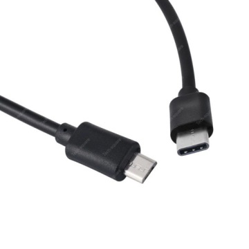 USB Type C — короткий кабель OTG micro USB длиной 30 см.