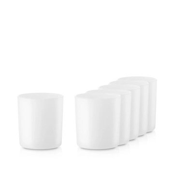 Pojemnik szklany pod zalew świec 70848 biały mat 280 ml kpl. 6 szt.