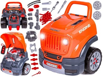 Zestaw Mechanika, Samochód Auto Silnik Do Rozkręcania, Warsztat 61 Elementó