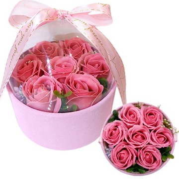 FLOWER BOX KWIATY MYDLANE BUKIET PREZENT Dzień Matki