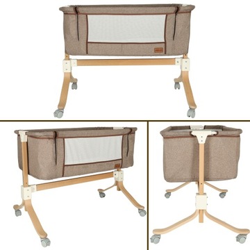 ДОПОЛНИТЕЛЬНАЯ КРОВАТЬ ДЛЯ МЛАДЕНЦЕВ И ДЕТЕЙ, ДЕРЕВЯННАЯ