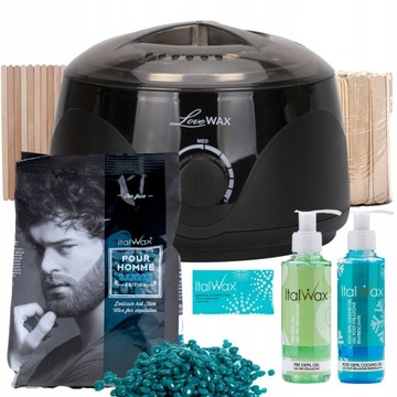 Zestaw do depilacji WOSK BARBER 500g Podgrzewacz