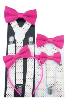 Галстук-бабочка на крещение годовалого ребенка, ПОЛУМАТОВАЯ ФУКСИЯ РОЗОВАЯ