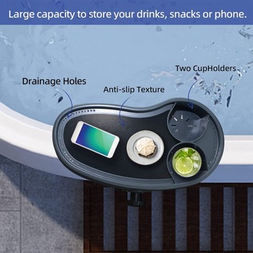 ДЕРЖАТЕЛЬ ДЛЯ НАПИТКОВ ПОЛКА ДЛЯ ДЖАКУЗИ