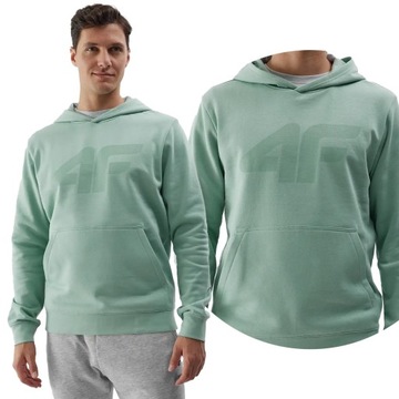 BLUZA MĘSKA 4F DRESOWA Z KAPTUREM BAWEŁNIANA SPORTOWA SS240950