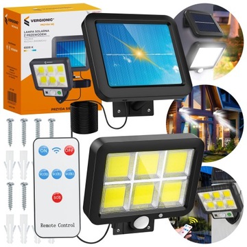 СВЕТОДИОДНАЯ СОЛНЕЧНАЯ ЛАМПА С ДАТЧИКОМ ДВИЖЕНИЯ И СУМЕРКИ, ГАЛОГЕННАЯ С КАБЕЛЕМ 3,5 М