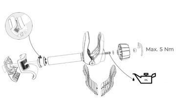 Средний кронштейн M для Peruzzo Padova Firenze Stelvio Zephyr Atlantis