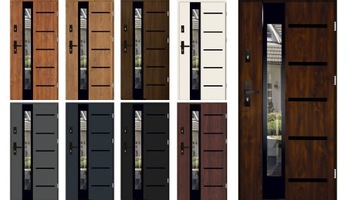 ПОЛЬСКИЕ НАРУЖНЫЕ ДВЕРИ INOX16ZD5 ЧЕРНЫЕ 72MM 90CM 90TKI UD 1.3