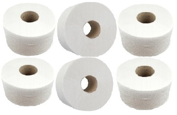 PAPIER TOALETOWY MEGA ROLKA biały 100m BEZZAPACHOWY ekonomiczny pakiet 6szt