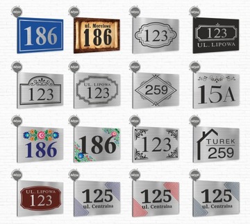 Tabliczka ADRESOWA ALUMINIOWA Tablica NUMER DOMU