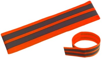 ЯРКАЯ СВЕТООТРАЖАЮЩАЯ ЛЕНТА НА ЛИПУЧКЕ ДЛЯ РУКИ И ПЛЕЧА