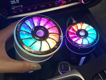Автомобильный увлажнитель воздуха, диффузор + 7 USB-фильтров RGB для автомобиля