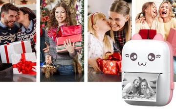 Mini Thermal Printer Printing для детей для фотографий портативные 11 роликов корпус