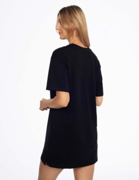 HENDERSON ЧЕРНАЯ НОЧНАЯ РУБАШКА с сердечком ко Дню святого Валентина AMOR 41300 *S*