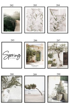 ПОСТЕР 40x50 ВЕСЕННЯЯ подборка из 100 ОБРАЗОВ eviero цветы пейзажи природа животные