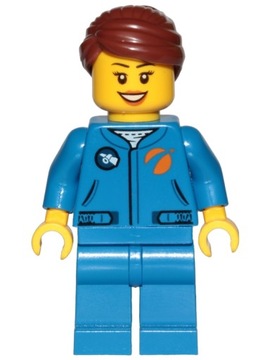 A10*LEGO SPACE FIGURKA cty1036 KOBIETA KOSMONAUTA ASTRONAUTKA, NOWA