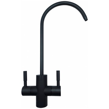 ЧЕРНЫЙ ДВОЙНОЙ ФИЛЬТР, КРАН ОСМОСА