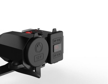 USB ЗАРЯДНОЕ УСТРОЙСТВО С ВОЛЬТМЕТРОМ ДЛЯ МОТОЦИКЛА
