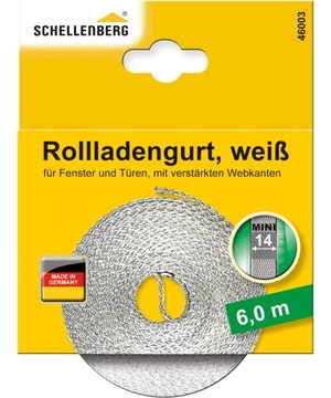 SCHELLENBERG 46003 TAŚMA DO ROLET 14 MM X 6,0 M