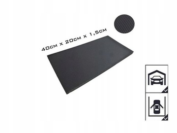 ODBOJNIK ODBÓJ OSŁONA DO GARAŻU 40x20cm czarny