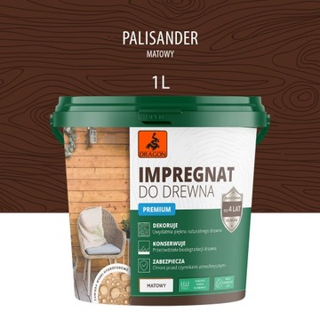 Impregnat do drewna PREMIUM DRAGON 1LPALISANDER