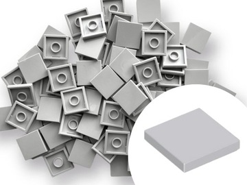 LEGO 3068b Tile 2x2 Płytka Light Bluish Gray LBG Jasny Szary 10 szt