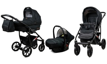 BabyLux Wózek 3w1 dziecięcy spacerówka Largo ALU