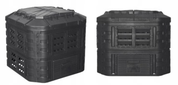 КРУГЛОГОДНЫЙ МОДУЛЬНЫЙ КОМПОСТЕР 600л Patrol Черный Вентиляция Орошение