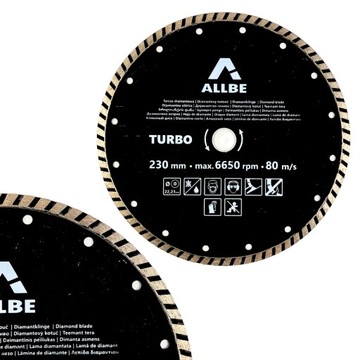TARCZA DIAMENTOWA 230MM 22,2MM BETON ZBROJONY