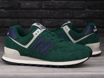 Buty sneakersy męskie sportowe New Balance GREEN NAVY