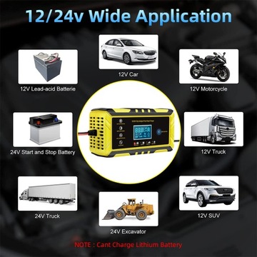 Автомобильное зарядное устройство 12 В 24 В Smart Trickle Battery