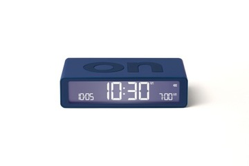 Lexon Design Flip Classic Alarm Clock Dark Blue