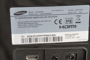 Монитор Samsung 27 дюймов S27D390H LS27D390 FULL HD HDMI