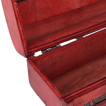 Retro Drewniane Pudełko z Biżuterią Elegancki