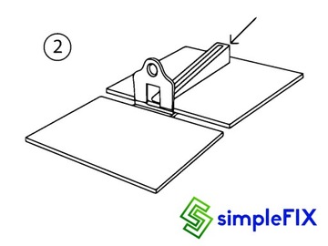 СИСТЕМА ВЫРАВНИВАНИЯ ПЛИТКИ SIMPLEFIX 1000 ЗАЖИМОВ ДЛЯ ВЫРАВНИВАНИЯ 1 мм