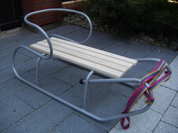 ПОЛЬСКИЕ БАЗОВЫЕ САНКИ СО СПИНКОЙ И МАТРАСОМ