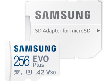 Карта памяти SAMSUNG Evo Plus microSDXC 256 ГБ