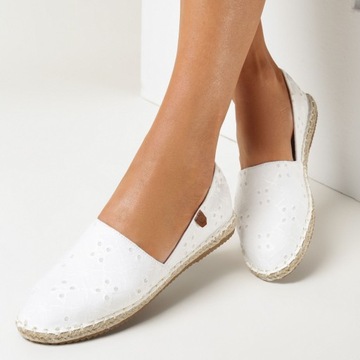 Białe Espadryle 40