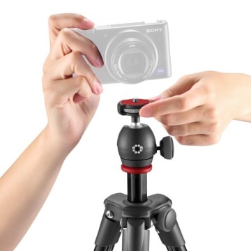 Joby Compact Light Kit — комплект, 4-х секционный штатив с шаровой головкой.