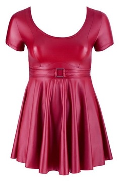 Sukienka czerwona mini L COTTELLI CURVES
