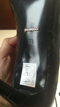 buty szpilki czarne Gino Rossi 38 dł.24,5 +portfel